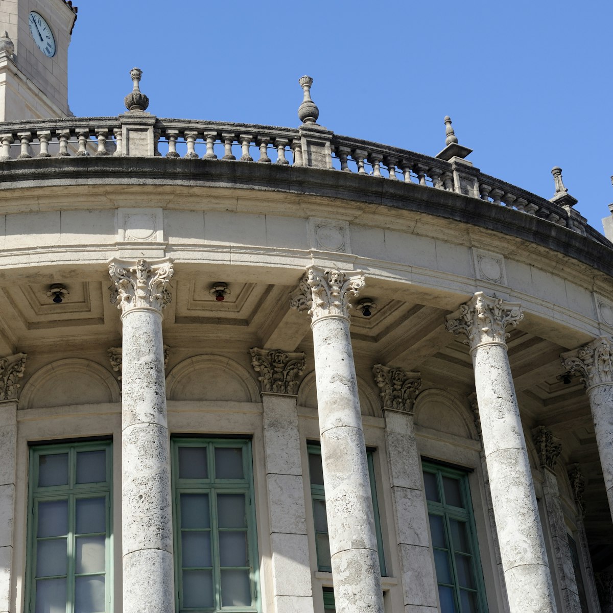 Architectural details of the City Hall of Coral Gables, Florida, USA