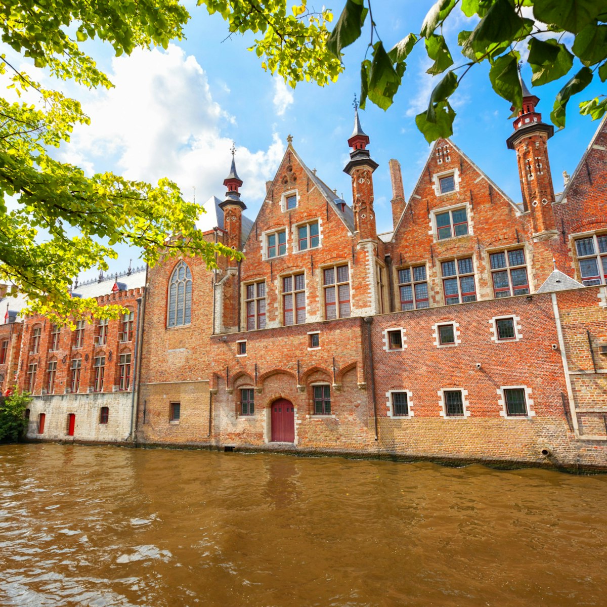 Groenerei or Green Canal of Bruges, Belgium