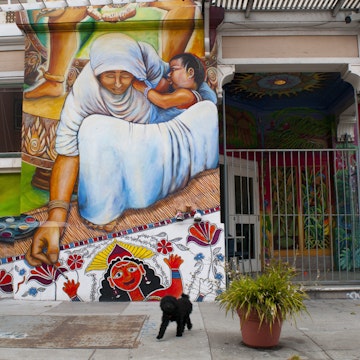 Murals on The Womens Building.