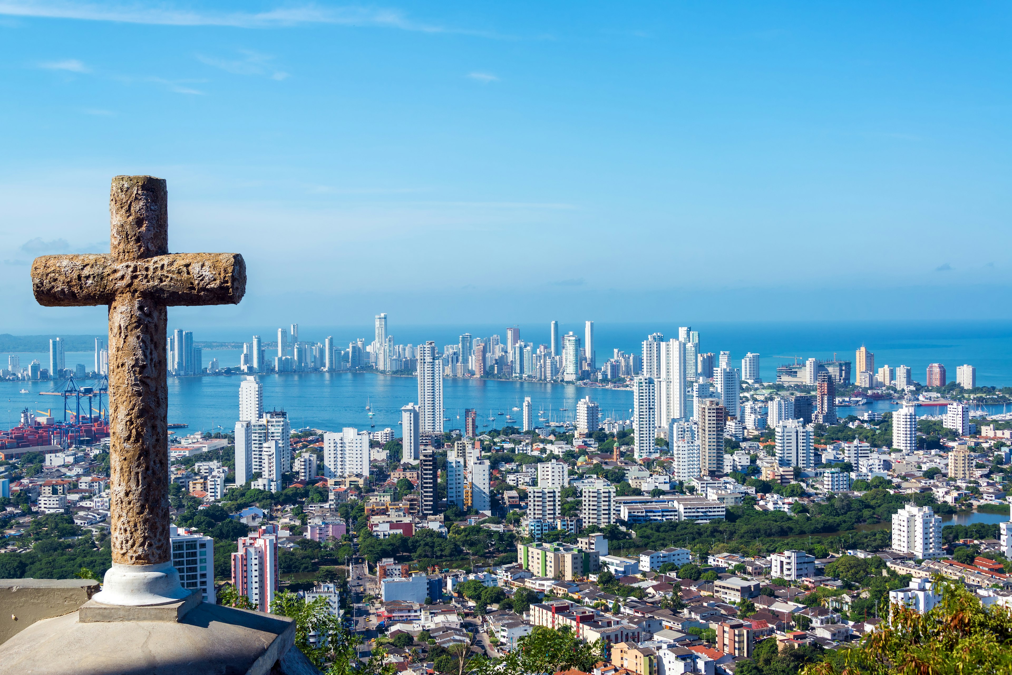 A view of Cartagena from the Convento de la Popa