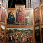 Ghent Altarpiece inside the Saint Bavo's Cathedral.