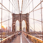 1198646733
Brooklyn Bridge and Manhattan skyline at sunset, New York City, USA - stock photo