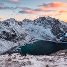 1224235280
Traveler sitting on Ryten mountain with Kvalvika beach on sunset at Lofoten islands, Norway
Traveler sitting on Ryten mountain with Kvalvika beach on sunset at Lofoten islands - stock photo
Traveler sitting on Ryten mountain with Kvalvika beach on sunset at Lofoten islands, Norway