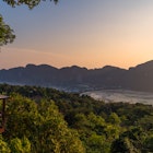 A woman standing at Phi Phi View Point And see the view from a bird's eye view of the mountains, the sea and the sunset. and town on Phi Phi Island, Krabi Province, Thailand
1474089369
A woman standing at Phi Phi View Point with a bird's eye view of the mountains, the sea and the sunset on Phi Phi Island, Krabi Province, Thailand