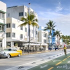 Art Deco styled hotels and  businesses along Ocean Boulevard in South Beach, a famous art deco neighborhood in Miami Beach, Florida.
1572067744