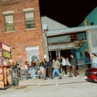 Club goers wait in line outside of Elsewhere nightclub in the Bushwick neighborhood of Brooklyn, New York, US, on Saturday, April 20, 2024. Bushwick, the industrial north Brooklyn neighborhood once dotted with vacant buildings and empty lots has rapidly become a pillar of New York City's vast nightlife ecosystem, fueling an after-dark boom in the area even as many nightlife venues elsewhere struggle to stay afloat. Photographer: David Cabrera/Bloomberg via Getty Images
2152548378
us, enterprise2024, u.s.a., americas, u.s., north american, industries, american, united states of america, nyc brooklyn, business news, construction
Club goers wait in line outside of Elsewhere nightclub in the Bushwick neighborhood of Brooklyn, New York