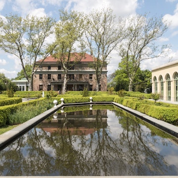 The Tuscan Gardens are only one of 14 gardens at Snug Harbor Cultural Center & Botanical Garden