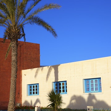 Art Deco architecture, Sidi Ifni, Morocco, North Africa, Africa