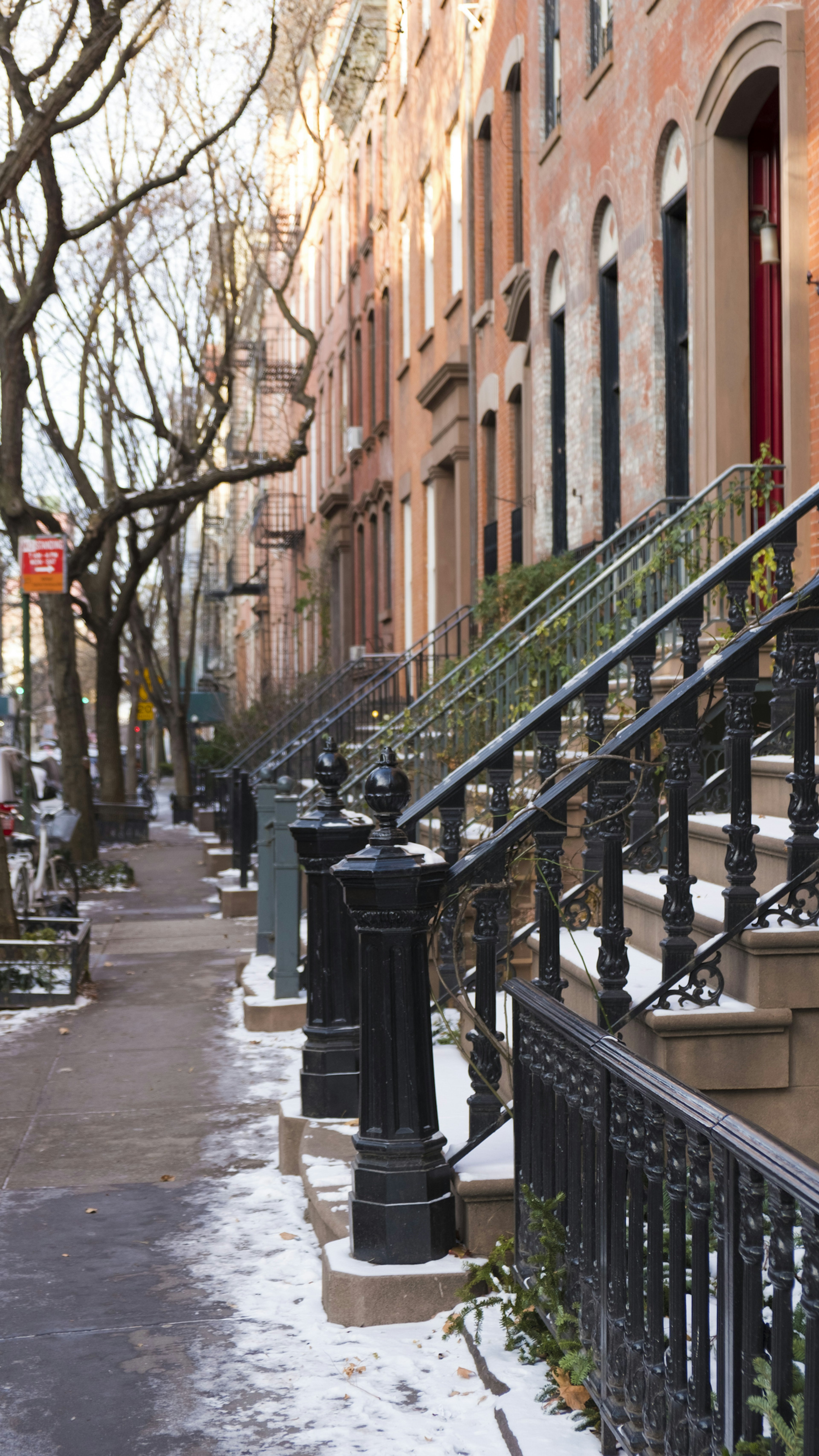 Streetview of Greenwich village district in New York