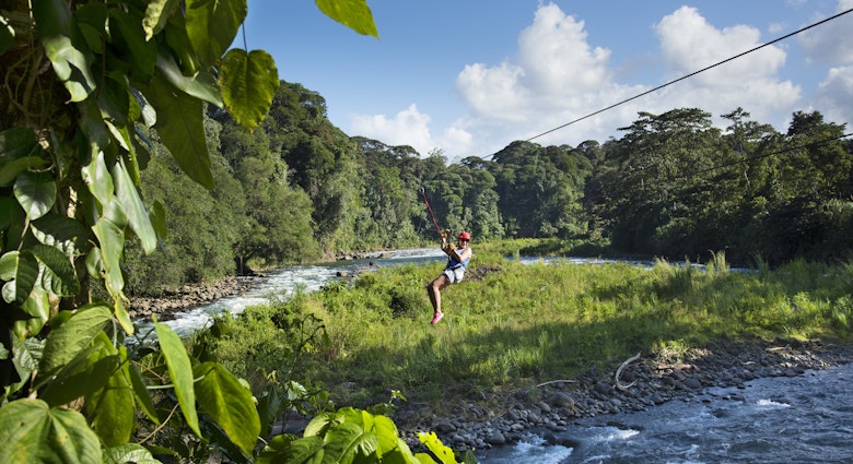 Starting from a high point in the jungle canopy a tourist zips over the Sarapiqui River in Costa Rica.  Zip lining has become one of the most popular tourist activities in Costa Rica.
904577310
kwneeded
Costa Rica, Zip Line, Sarapiqui River, - stock photo
Starting from a high point in the jungle canopy a tourist zips over the Sarapiqui River in Costa Rica. Zip lining has become one of the most popular tourist activities in Costa Rica.