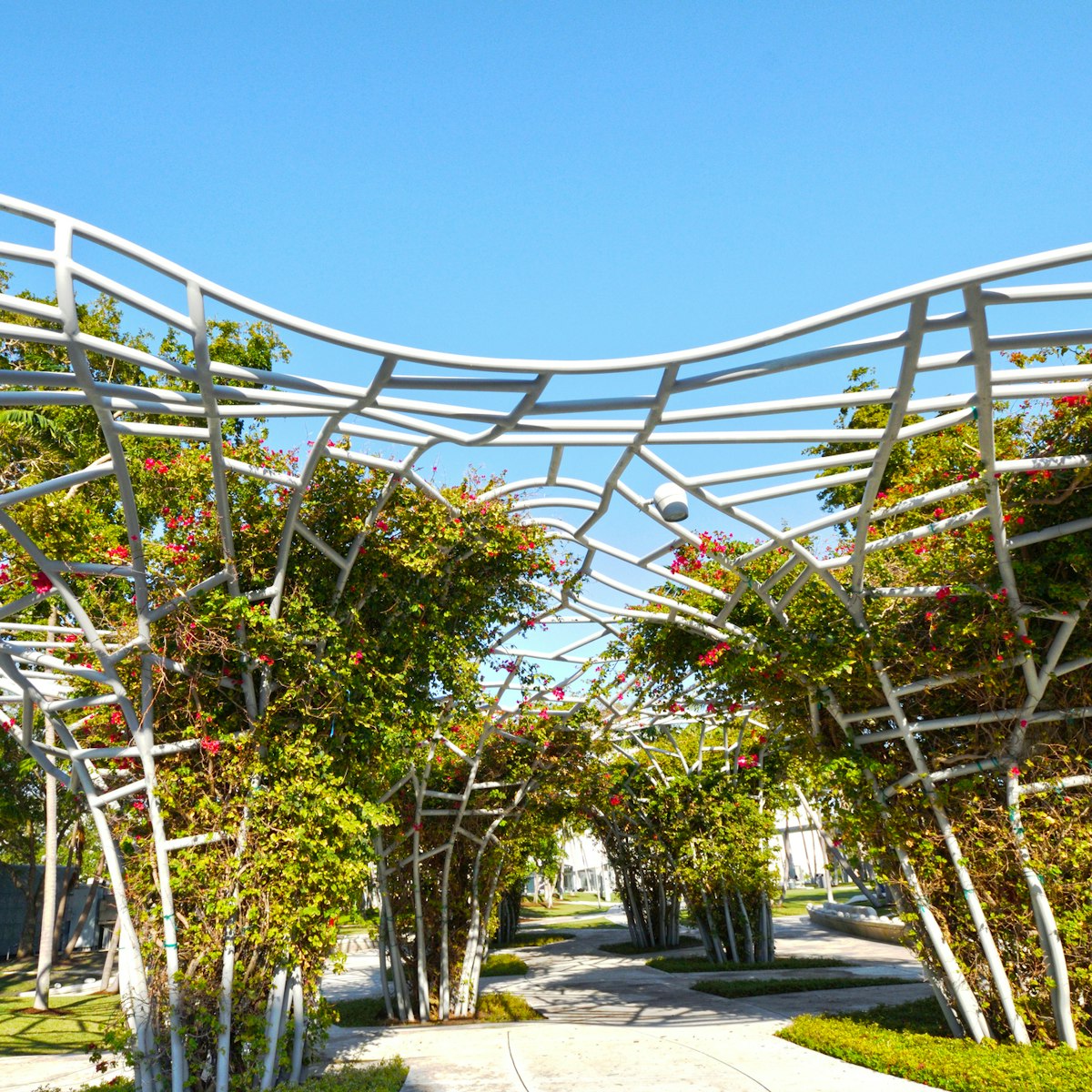 Miami Florida USA - April 11 2018:  People Enjoying the Trellis Landscape of Soundscape Park Miami
959772234
arch, arches, center, enjoying, florida, garden, green, palm, park, path, peaceful, public, relaxing, soundscape, spring, tourists, trees, urban, view