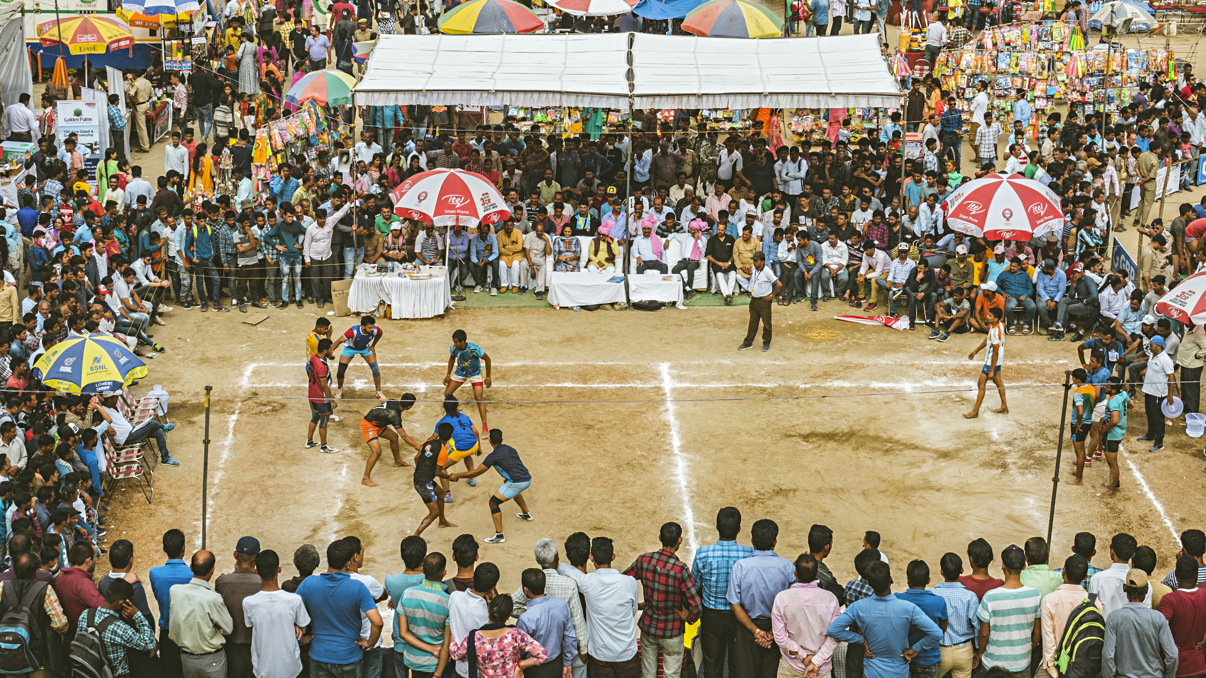 Kabaddi at Shoolini fair in Thodo ground, Solan, Himachal Pradesh