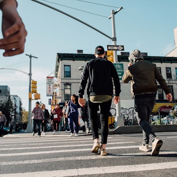 Lower East Side crosswalk.