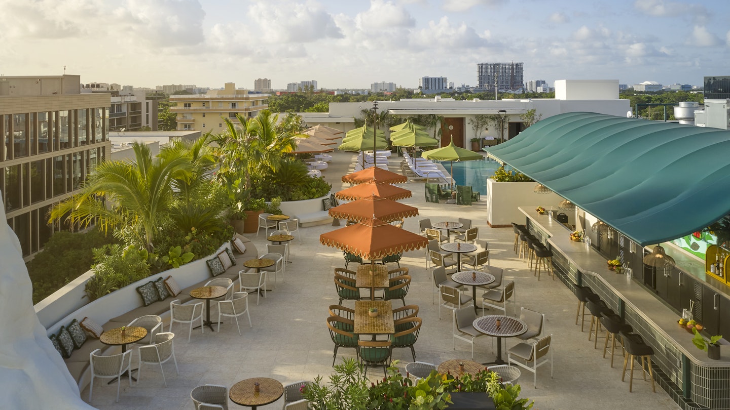 Sipsip Rooftop Bar at Mayfair House Hotel and Garden in Miami, Florida