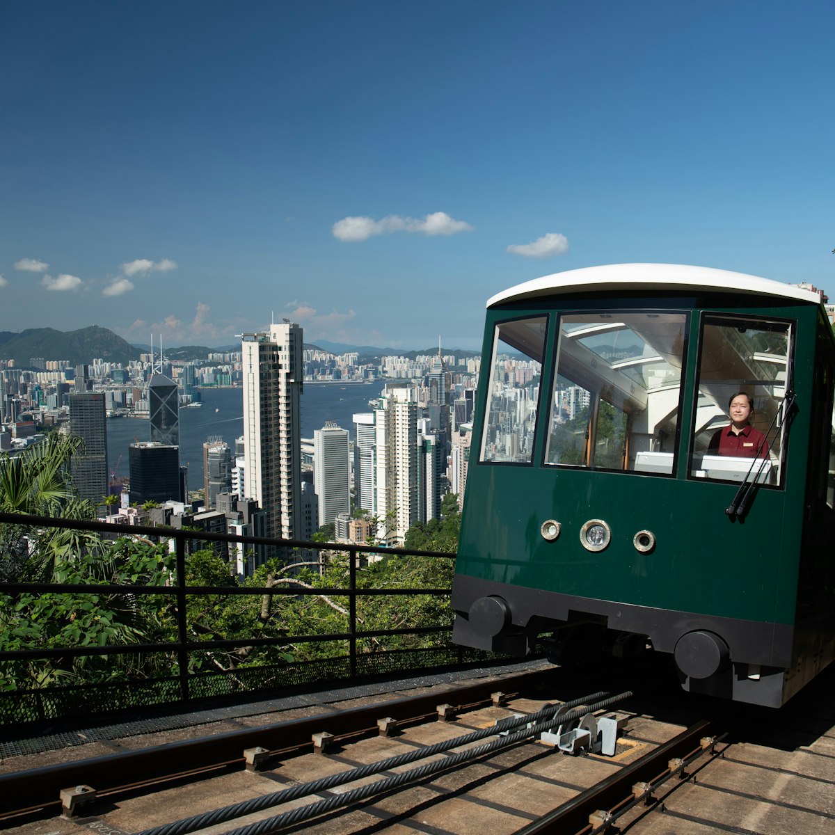 Peak Tram
Hong Kong's Peak Tram going up an incline