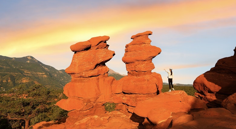 Colorado Springs, Colorado - August 20, 2023:A hiker standing next to Siamese Twins at Garden of the Gods, Colorado. Garden of the Gods is a public park in Colorado Springs, CO.; Shutterstock ID 2391682129; purchase_order: 65050 - Digital Destinations and Articles; job: Lonely Planet Online Editorial; client: Best things in Colorado Springs; other: Brian Healy
2391682129
beautiful, blue, bridge, cliff, clouds, colorado, colorado springs, desert, entrance, formation, garden, garden of gods, garden of the gods, garden of the gods colorado, geology, gods, hiker, hiking, landmark, landscape, mountain, national, natural, nature, orange, outdoor, outdoors, park, peak, red, red rock corral, rock, sandstone, scenic, siamese twins, sign, sky, state park, stone, summer, sunlights, sunset, tourism, travel, tree, trees, usa, valley, view, women
A hiker standing next to Siamese Twins at Garden of the Gods, Colorado. Garden of the Gods is a public park in Colorado Springs, CO.