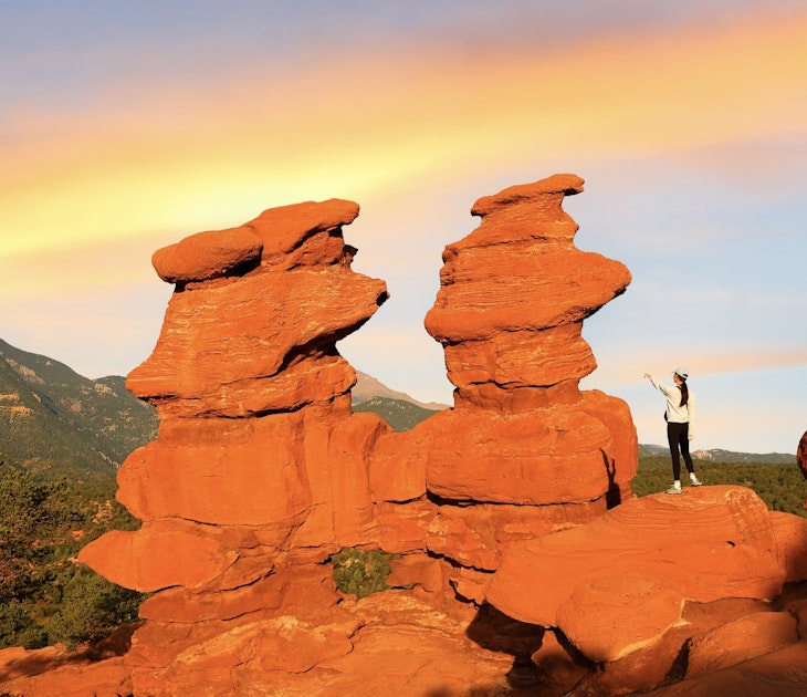 Colorado Springs, Colorado - August 20, 2023:A hiker standing next to Siamese Twins at Garden of the Gods, Colorado. Garden of the Gods is a public park in Colorado Springs, CO.; Shutterstock ID 2391682129; purchase_order: 65050 - Digital Destinations and Articles; job: Lonely Planet Online Editorial; client: Best things in Colorado Springs; other: Brian Healy
2391682129
beautiful, blue, bridge, cliff, clouds, colorado, colorado springs, desert, entrance, formation, garden, garden of gods, garden of the gods, garden of the gods colorado, geology, gods, hiker, hiking, landmark, landscape, mountain, national, natural, nature, orange, outdoor, outdoors, park, peak, red, red rock corral, rock, sandstone, scenic, siamese twins, sign, sky, state park, stone, summer, sunlights, sunset, tourism, travel, tree, trees, usa, valley, view, women
A hiker standing next to Siamese Twins at Garden of the Gods, Colorado. Garden of the Gods is a public park in Colorado Springs, CO.