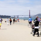 SAN FRANCISCO USA - APRIL 12, 2014 : View of  Golden Gate Bridge from Crissy field. Crissy Field is now part of the Golden Gate National Recreation Area in San Francisco, California, United States. ; Shutterstock ID 374222908; purchase_order: 65050 - Digital Destinations and Articles; job: Lonely Planet Online Editorial; client: Best walks in San Francisco; other: Brian Healy
374222908
architecture, area, bay, beach, bicycle, blue, bridge, california, city, clear, coast, color, crissy, day, field, francisco, gate, golden, landmark, nature, ocean, outdoor, pacific, park, people, recreation, san, sea, sky, tourism, tourist, travel, walking, water
View of Golden Gate Bridge from Crissy field. Crissy Field is now part of the Golden Gate National Recreation Area in San Francisco, California, United States