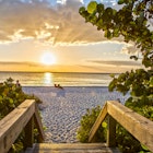 Sunset at the beach in Naples.