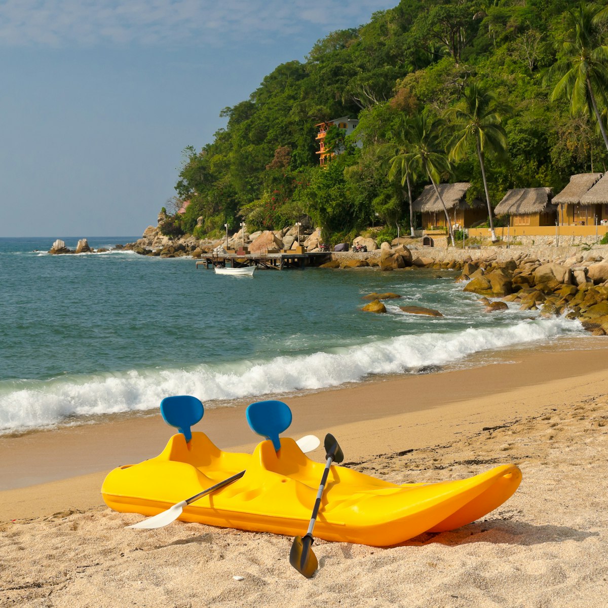 Beach in Yelapa, Mexico.