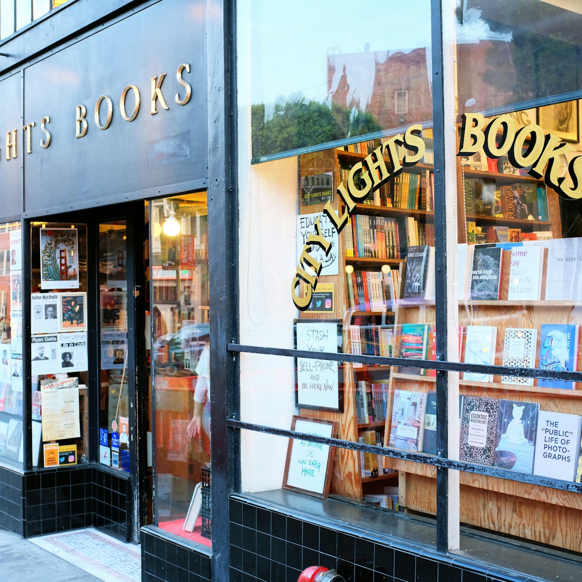 SAN FRANCISCO - SEPT 2, 2017: The Beat Generation lives on at City Lights bookstore in the North Beach neighborhood of San Francisco.