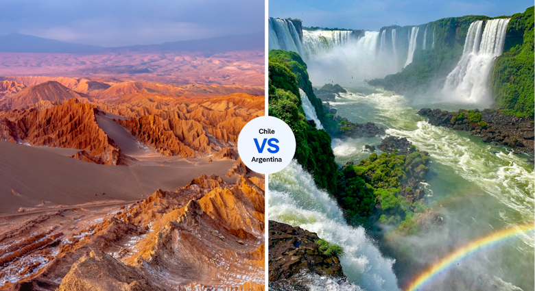 Atacama desert or Iguzu Falls